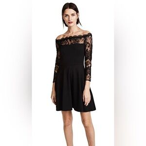 NWT BB Dakota Long Sleeve Off Shoulder Lace Dress Size 6